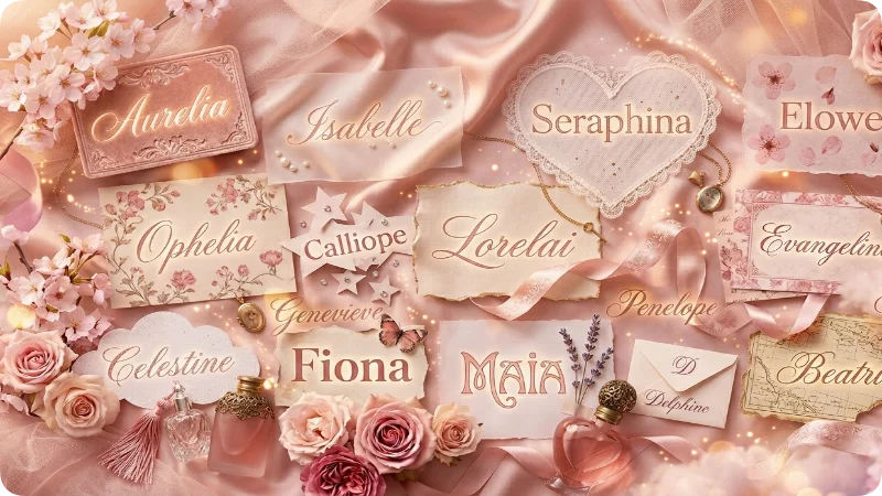 Beautiful Pink Names Section Prompt