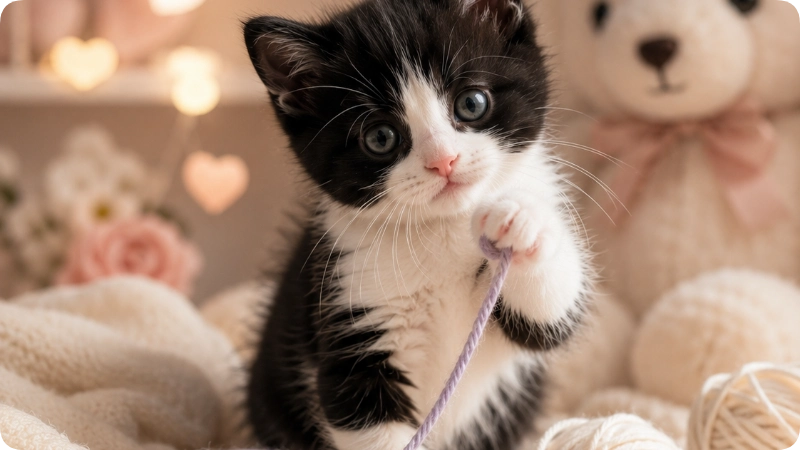 Cute Black and White Cat Names