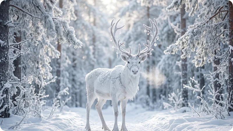 Elegant Winter Reindeer Names