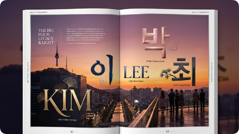 Most Popular Korean Last Names