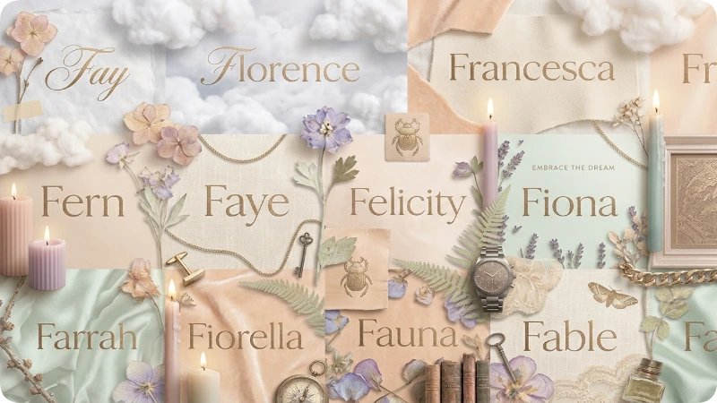 Soft & Aesthetic F Names