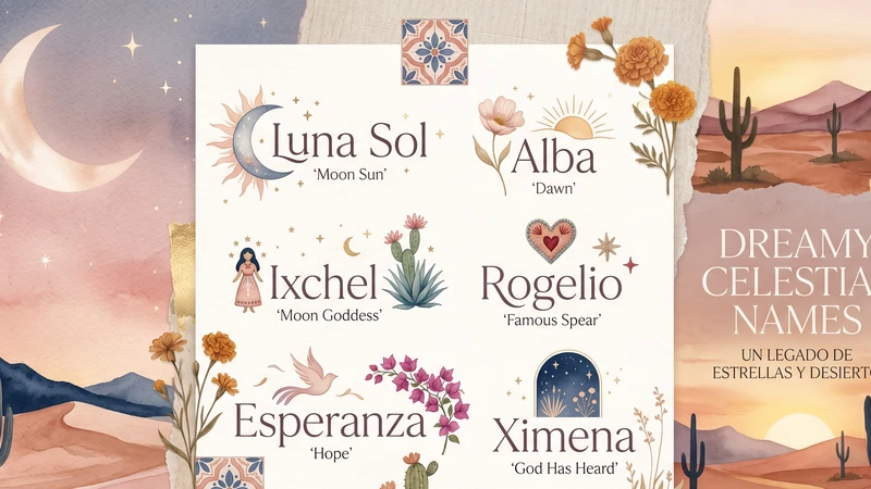 Beautiful Mexican girl names with feminine aesthetic design