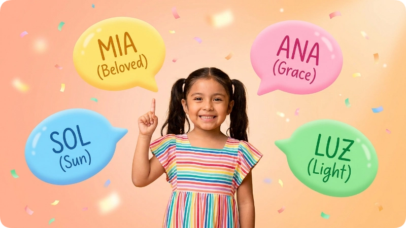 Short Cute Mexican Girl Names Meanings
