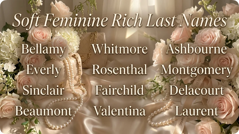 Soft Feminine Rich Last Names