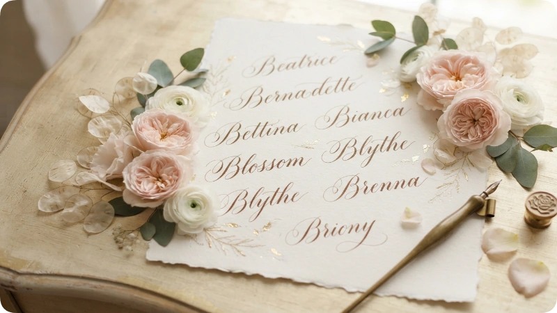 Beautiful Girl Names With B