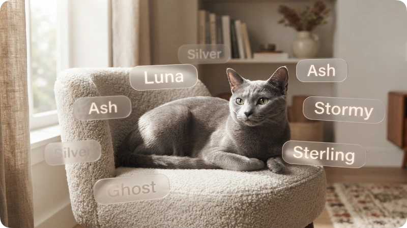 Best Names for Gray Cats Overall