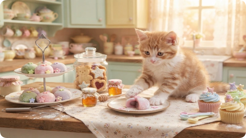 Cute Food Inspired Female Cat Names