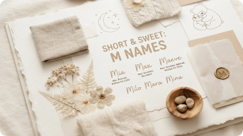Cute Short Names With M