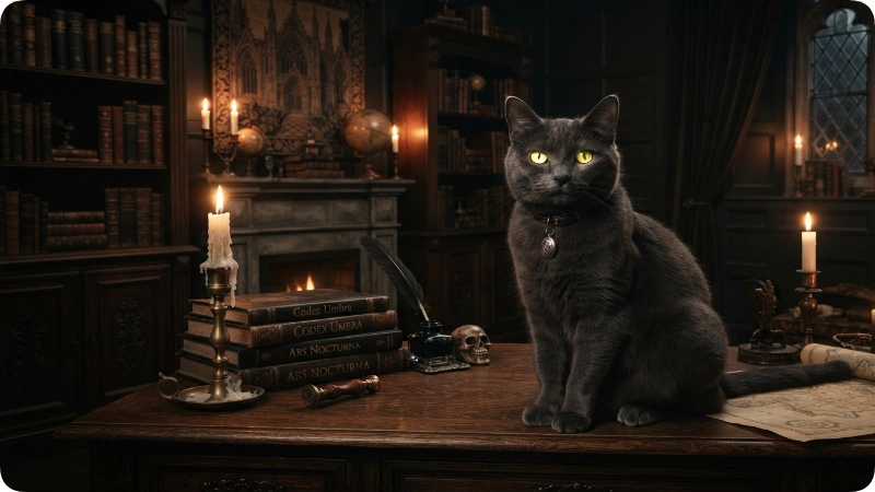 Dark, Gothic & Mysterious Gray Cat Names