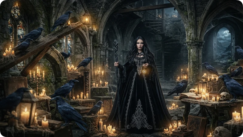 Dark Witch Names With Gothic Energy