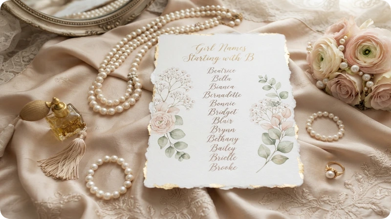 Elegant Girl Names With B