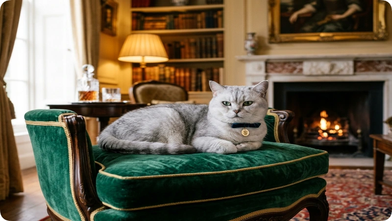 Elegant Gray Cat Names