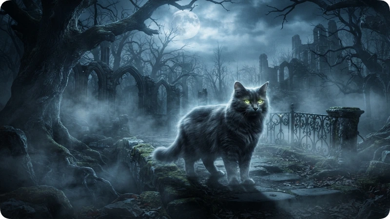Mysterious & Dark Gray Cat Names