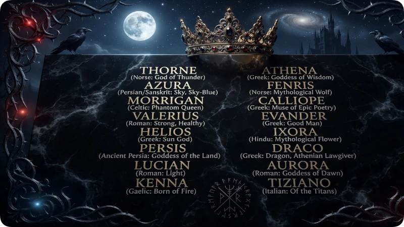 Mythological & Cultural Names Connected to Darkness