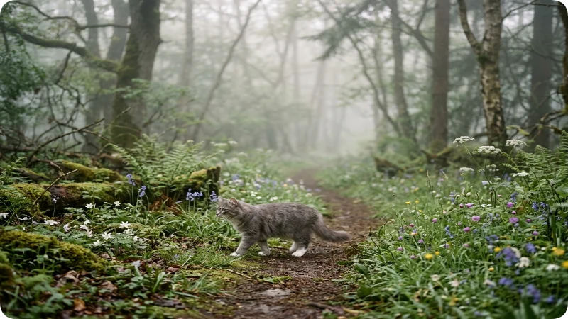 Nature-Inspired Gray Cat Names