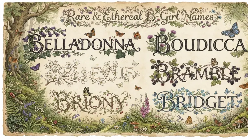 Unique Girl Names With B