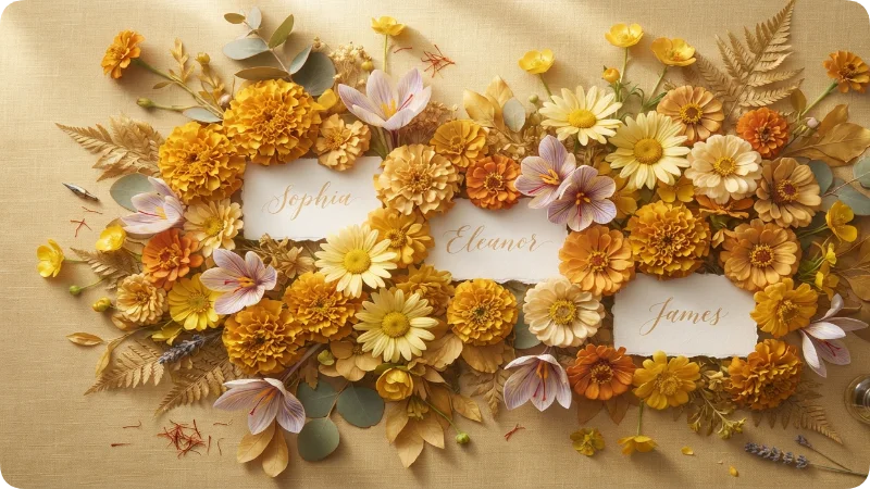 Beautiful Yellow Flower Names With