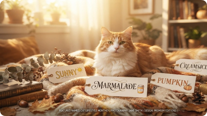 Best Orange and White Cat Names
