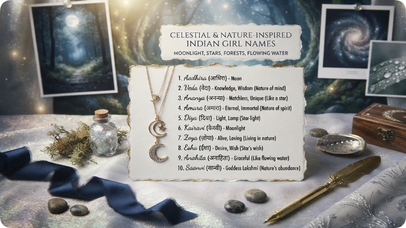 Celestial and Nature Inspired Indian Girl Names