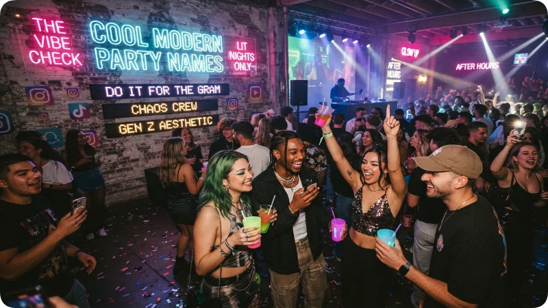 Cool Modern Party Names