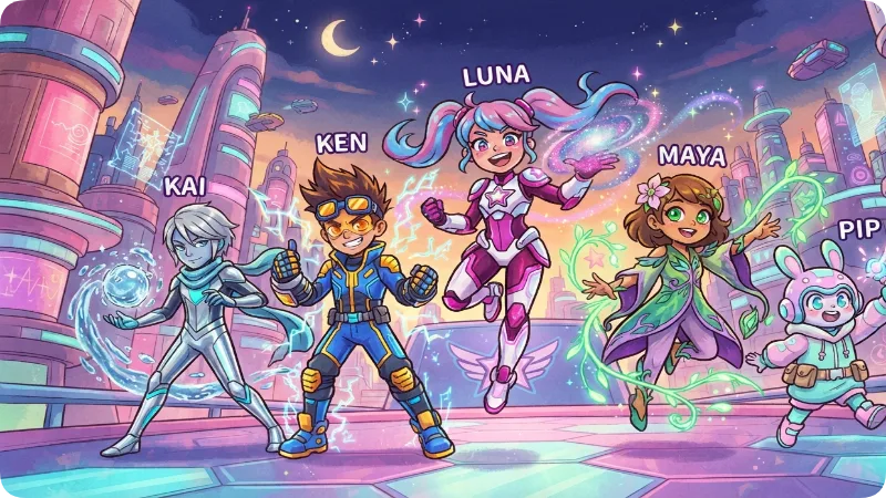 Cute & Modern Superhero Names