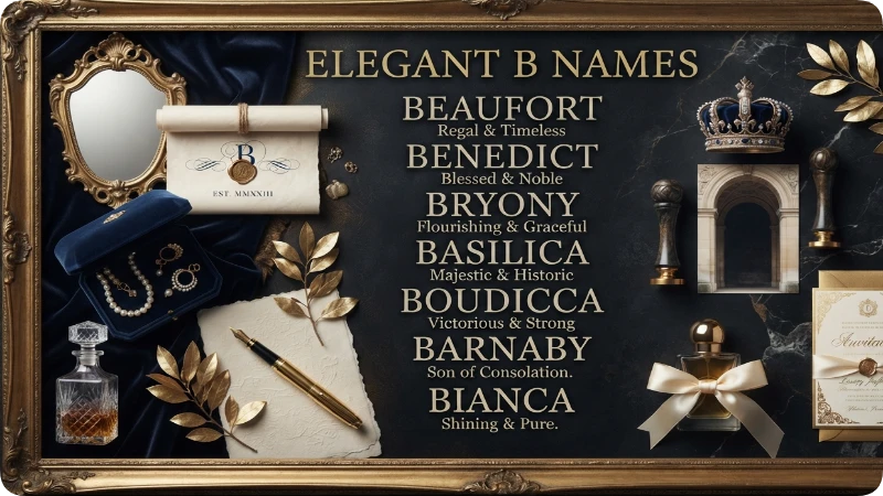 Elegant B Names With Luxury Appeal