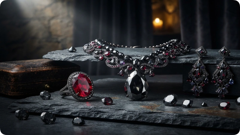 Elegant Black Gemstones
