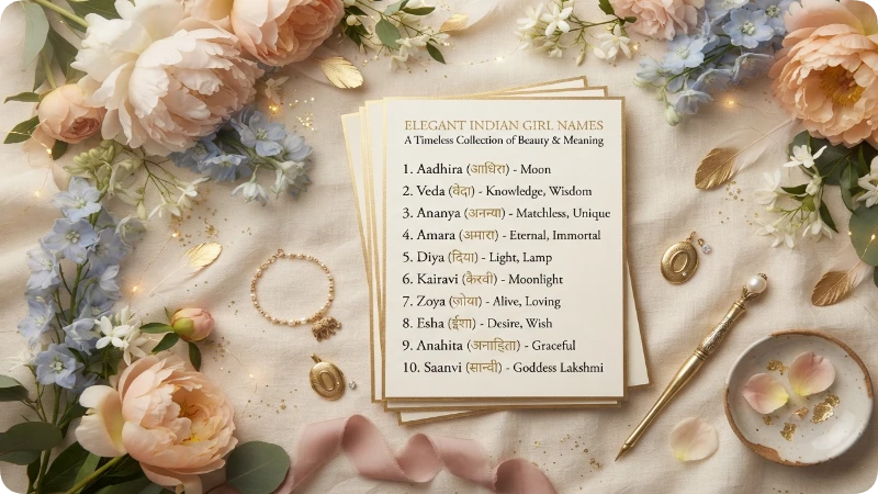 Elegant Indian Girl Names
