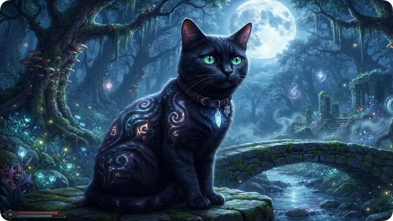 Fantasy Male Black Cat Names