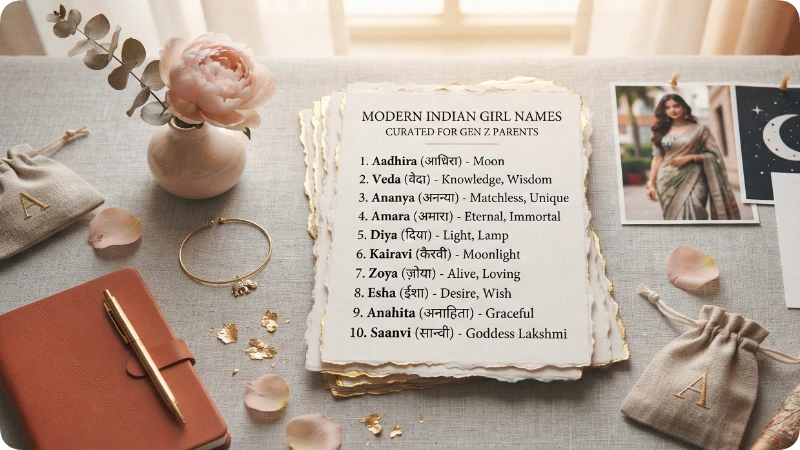 Modern Indian Girl Names