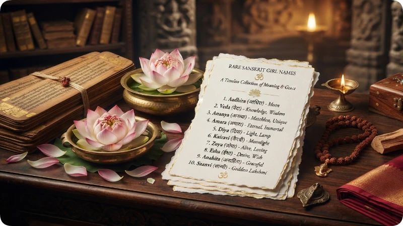 Rare Sanskrit Girl Names