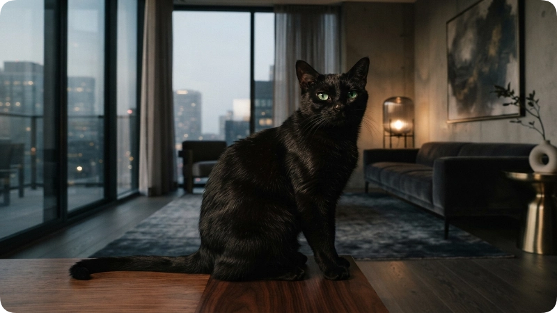 Sleek & Luxury Male Black Cat Names