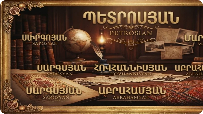 What Do Armenian Last Names Mean 