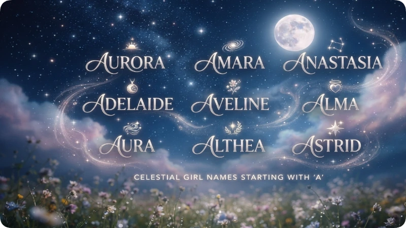 Celestial & Dreamy Names
