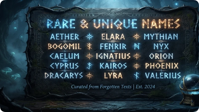 Dark, Rare & Unique R Names