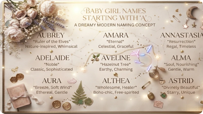 Elegant & Timeless A Names