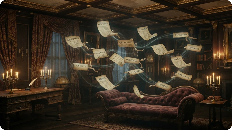 Elegant Victorian Gothic Surnames