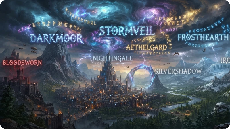 Fantasy & Fictional Goth Last Names