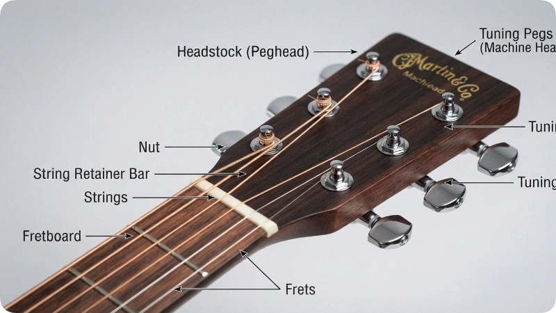 Headstock Parts: The Tuning Control Center