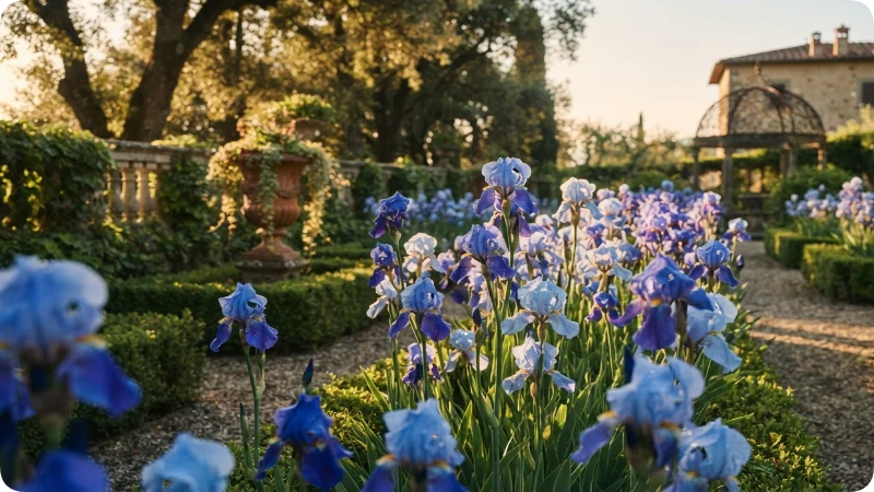 Elegant Blue Flowers