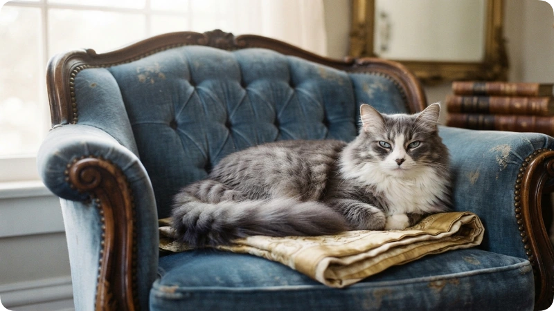 Elegant Gray and White Cat Names