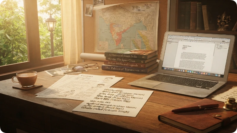 How to choose an Indian surname for a character”